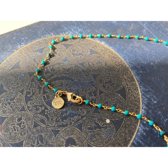 *Tina* Turquoise Rosary Choker - Picture 5 of 5
